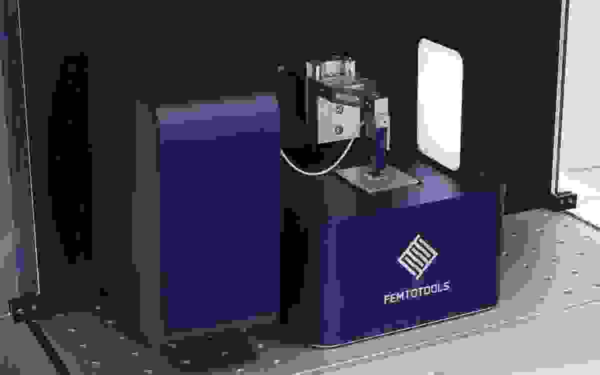 Micromechanical testing device from FemtoTools capable of various tests on materials from ceramics to hydrogels.