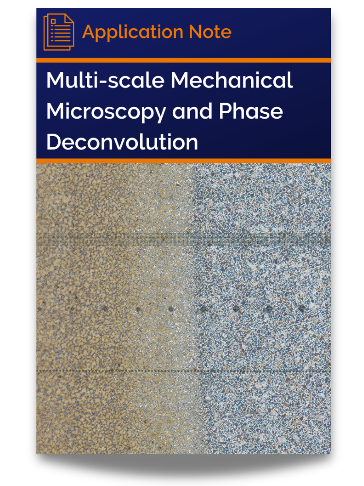 <p>Cover of application note: Multi-scale Mechanical Microscopy – Part 3 Phase Deconvolution</p>
